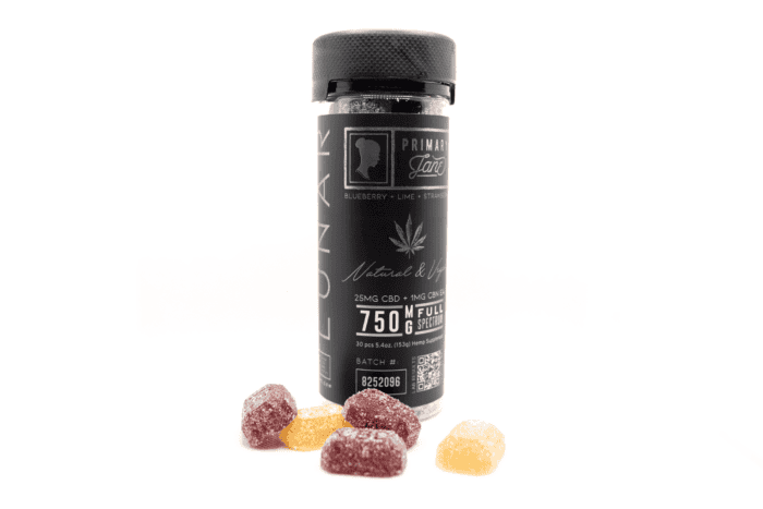 Primary Jane: CBD+CBN+D9 Lunar Gummies - Blueberry + Lime + Strawberry (30ct) - 750mg - Primary Jane | CBD Authority